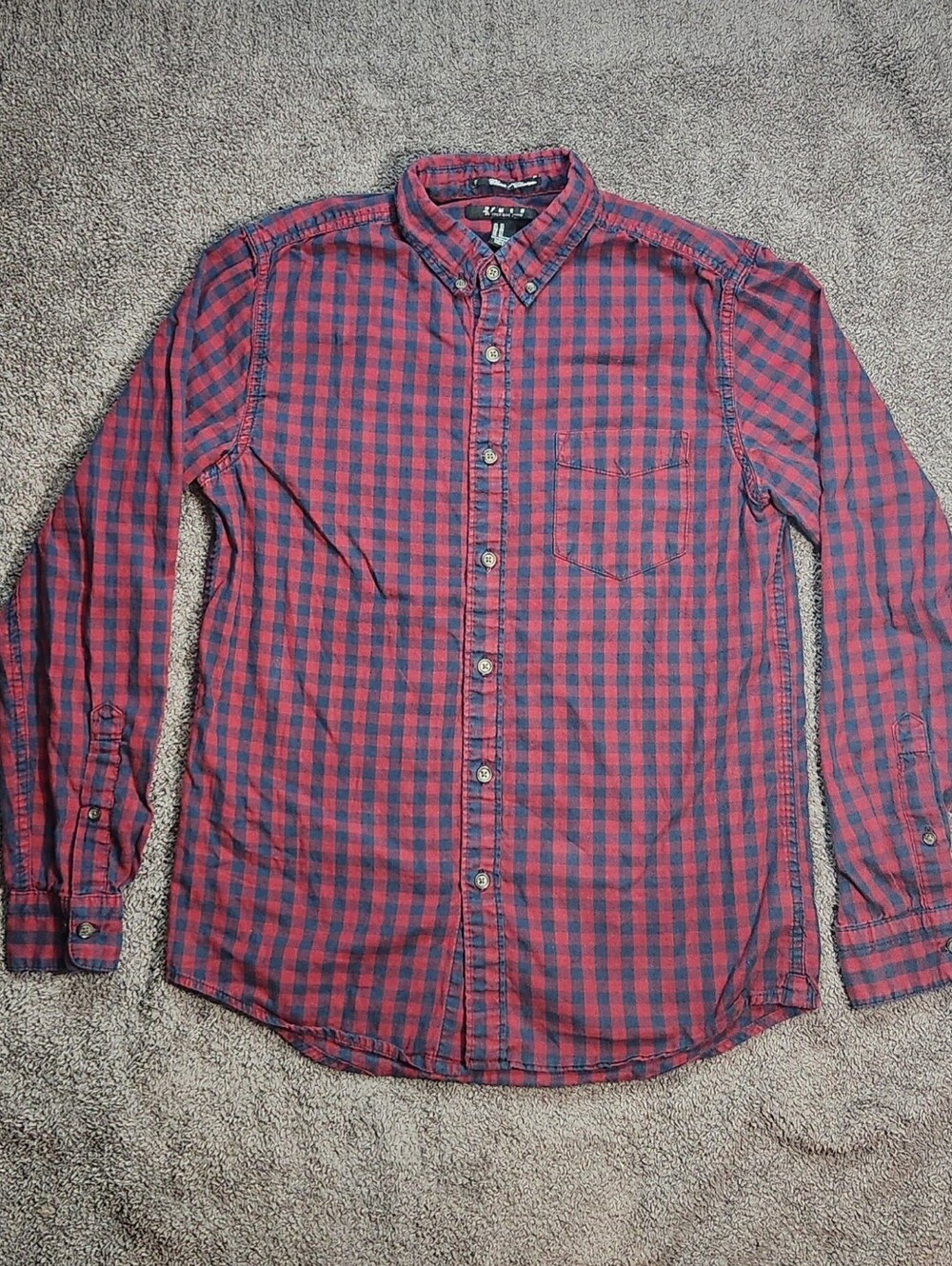 Vintage Red & Blue Plaid Forever 21 Flannel Shirt
